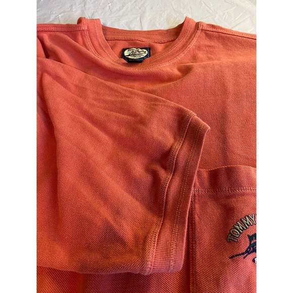 Men's Tommy Bahama 100% Cotton Relax Orange Pocket Golf T-Shirt- Size S - Picture 1 of 8